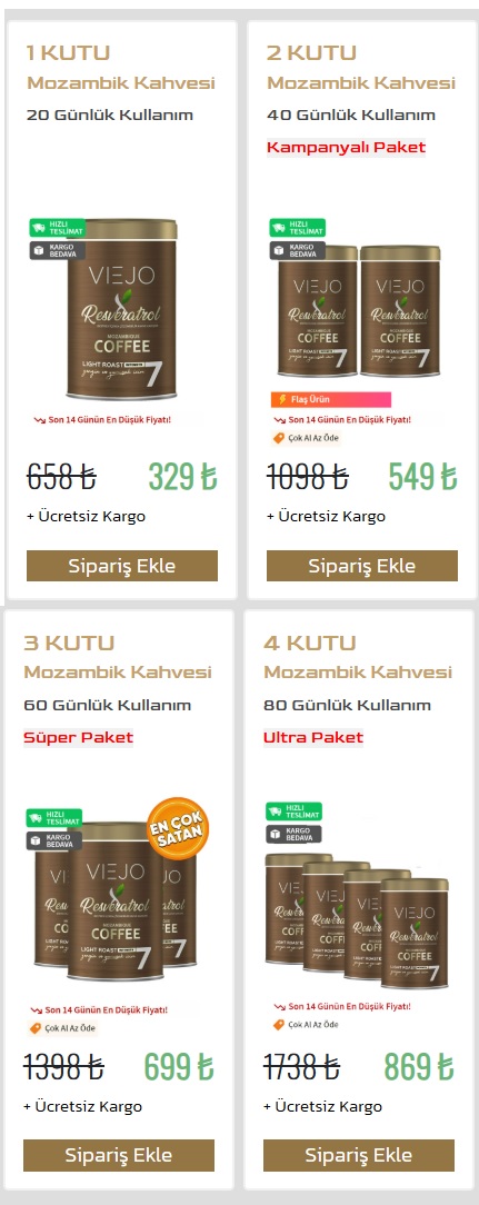Viejo Detoks Kahvesi Resmi Satış Sitesi